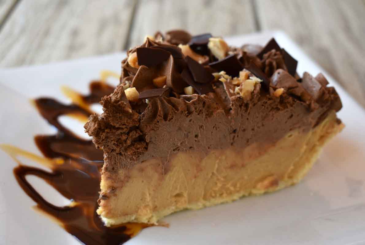 Peanut butter pie slice from Smoky Rock Bakery