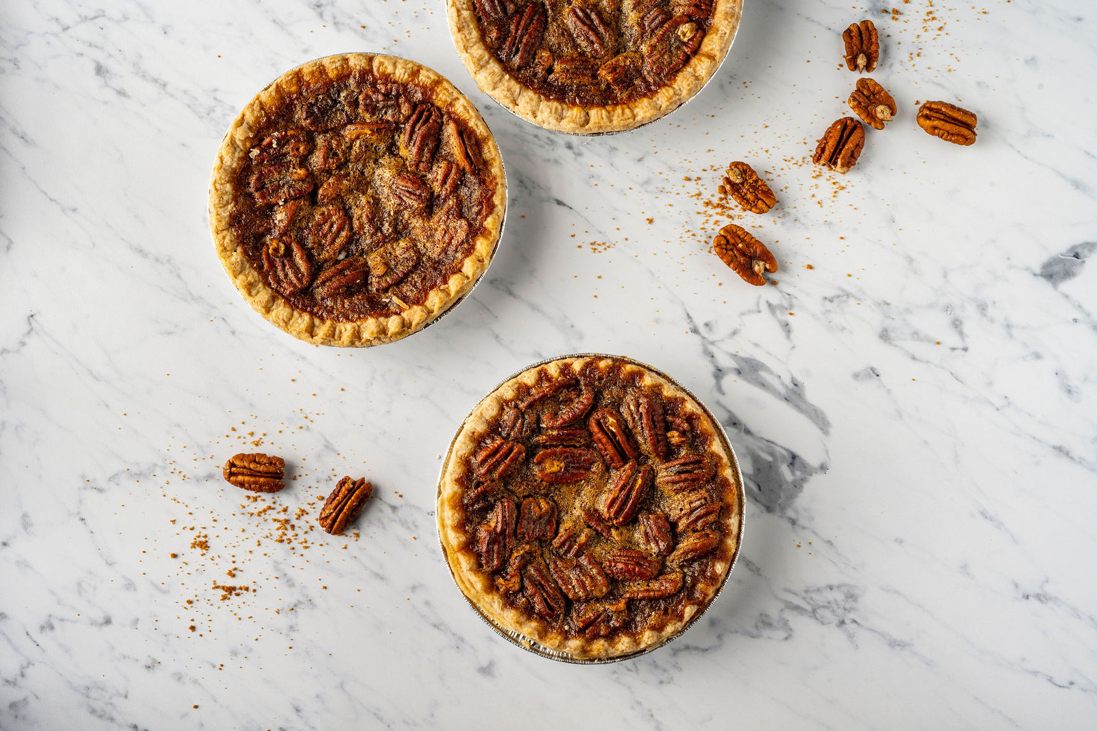 Maple bourbon pecan pies from Smoky Rock Bakery