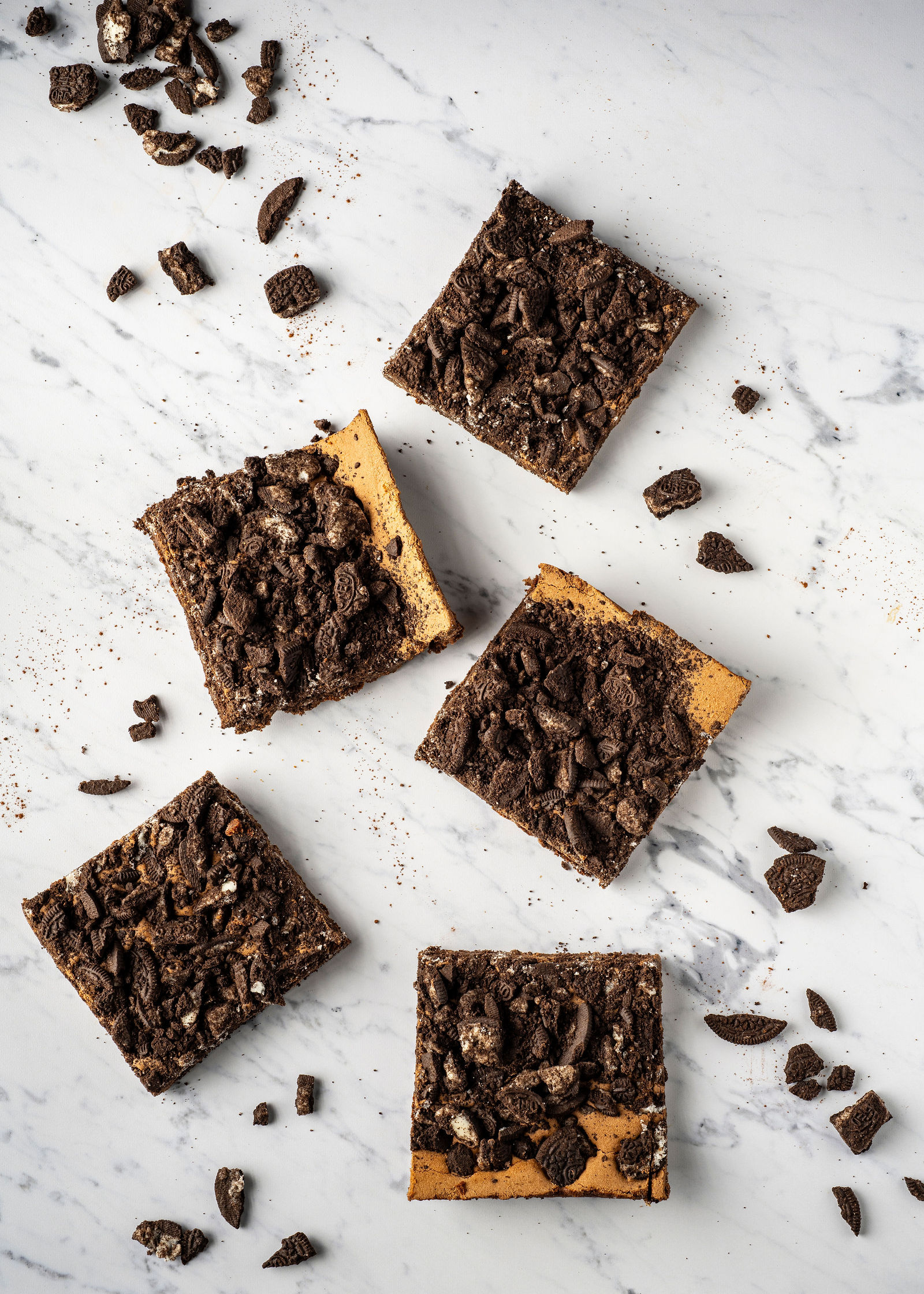 Cookie-topped brownie bars from Smoky Rock Bakery