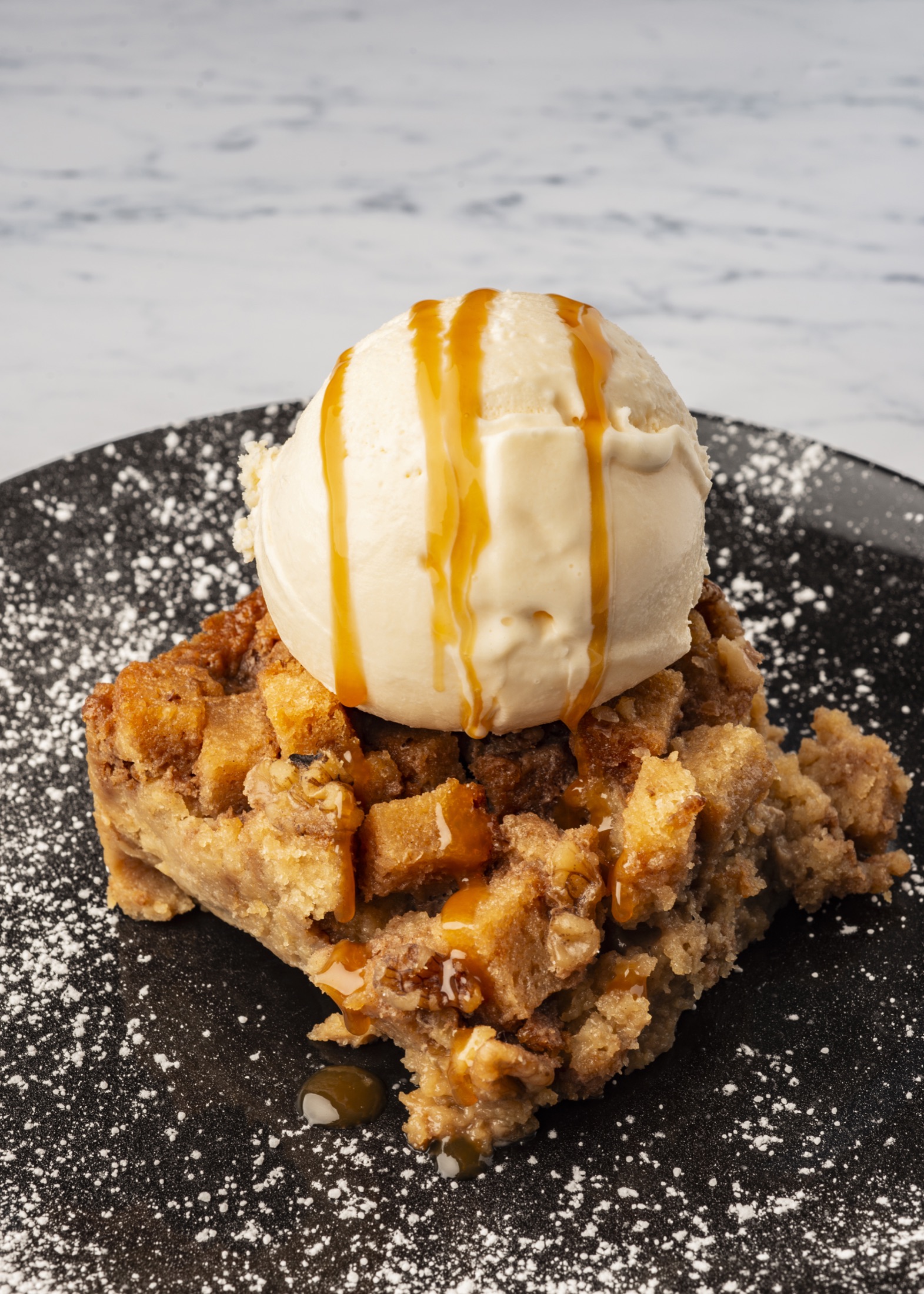 Bakery dessert with ice cream from Smoky Rock Bakery