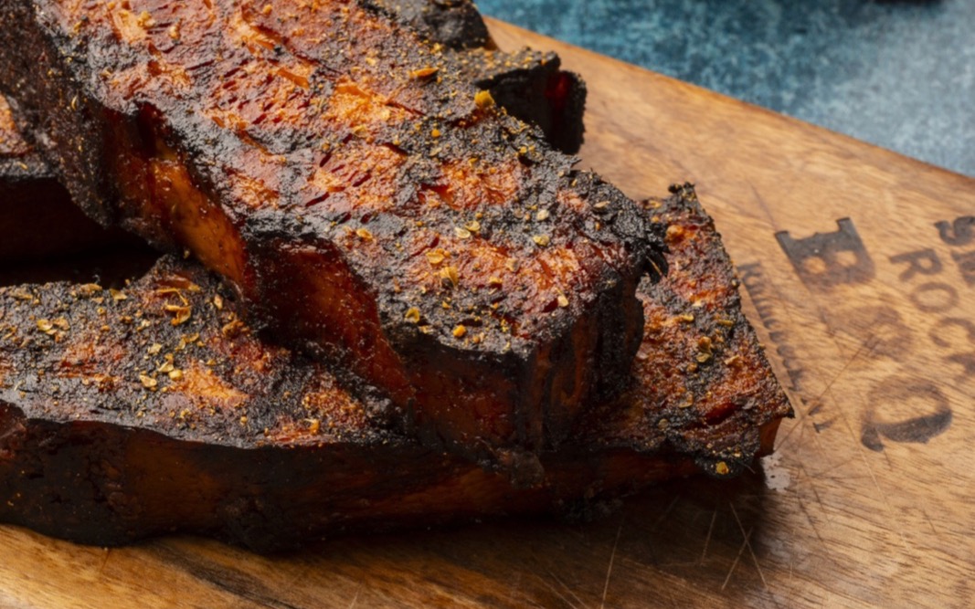 Smoked pork belly at Smoky Rock BBQ
