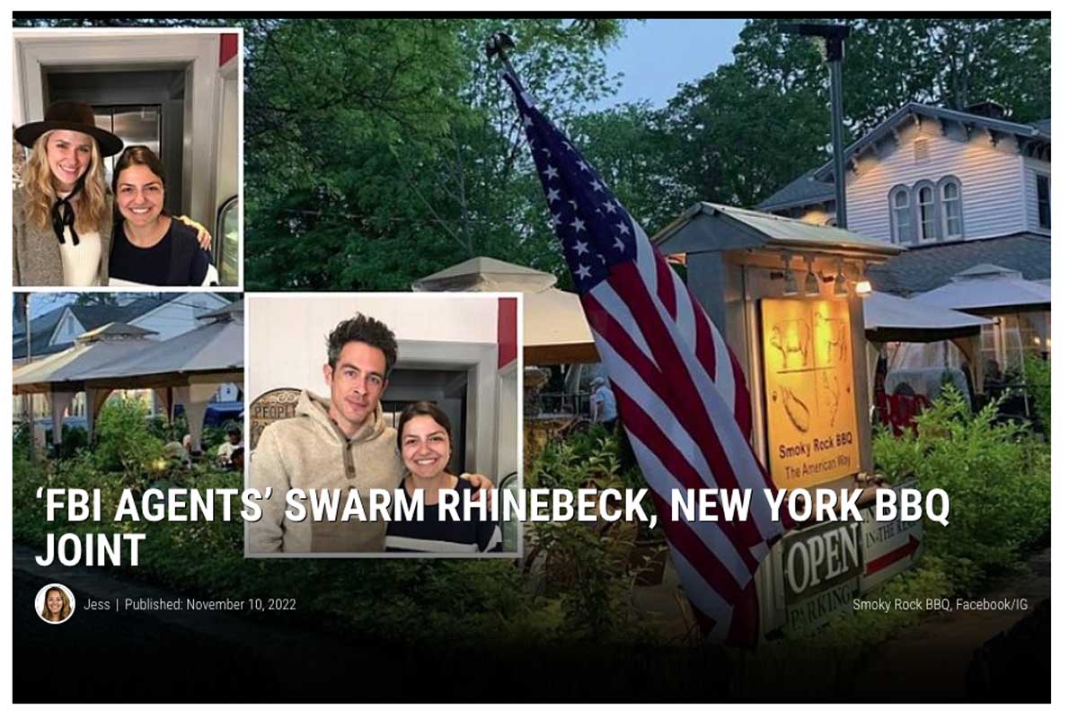 ‘FBI Agents’ Swarm Rhinebeck, New York BBQ Joint