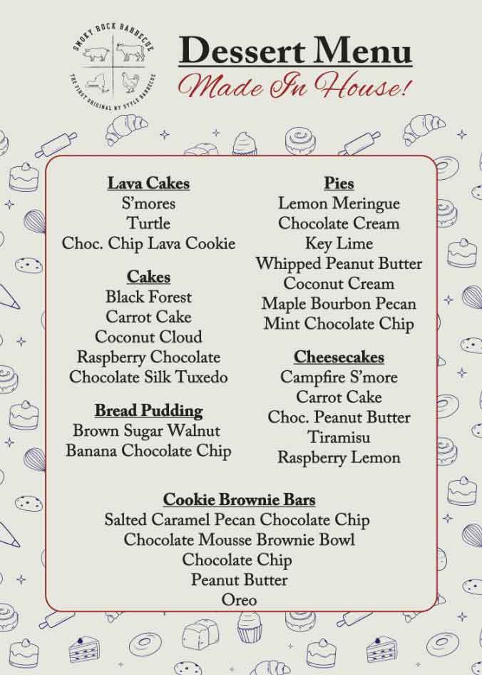 Smoky Rock BBQ In-House Bakery